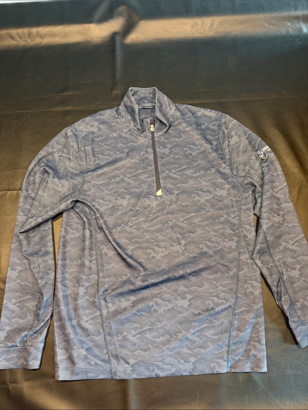 Cutter & Buck Black and Gray Camouflage Softshell Jacket Johnson & Wales Logo